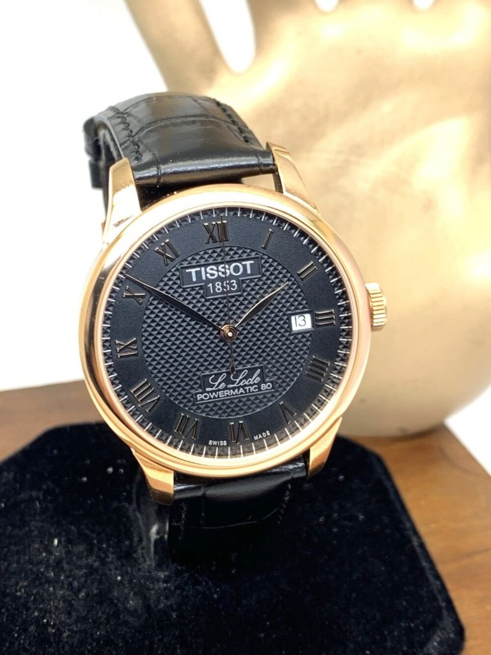 Tissot Men's Watch Powermatic 80 Swiss Automatic 39mm Black Dial T0064073605300